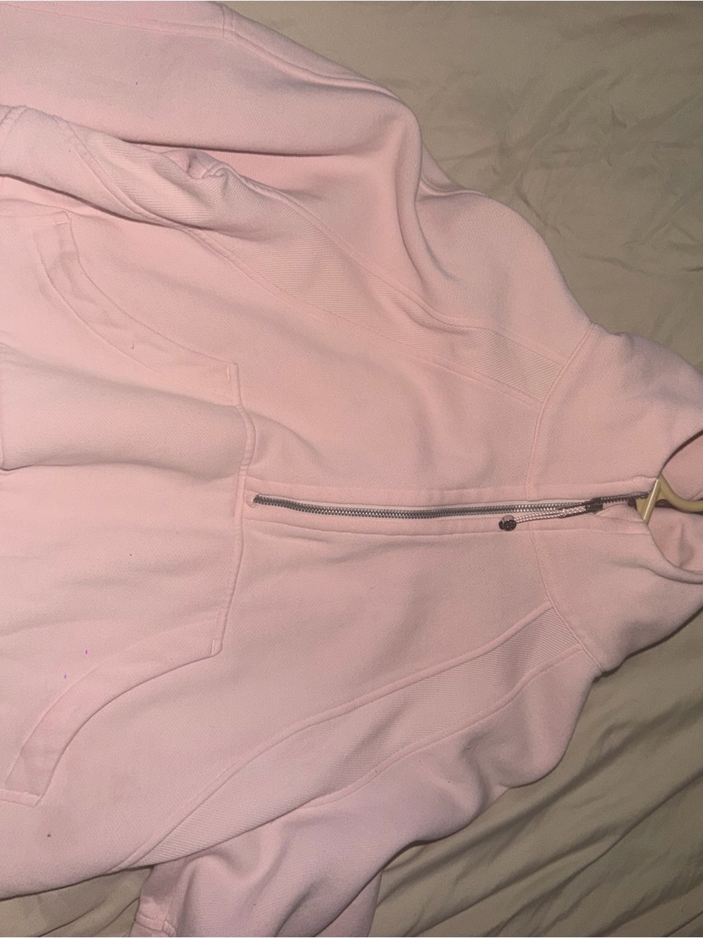 lululemon athletica Soft Pink Quarter-Zip Pullover